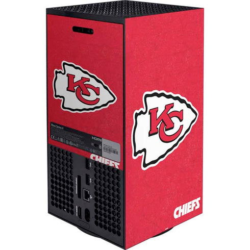 NFL Kansas City Chiefs Distressed Xbox Series X Bundle Skin