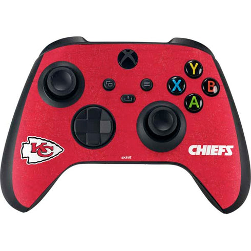 NFL Kansas City Chiefs Distressed Xbox Series X Bundle Skin