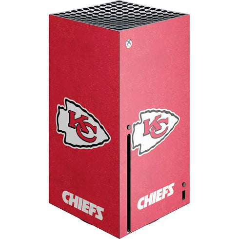 NFL Kansas City Chiefs Distressed Xbox Series X Skins