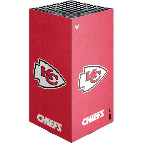 NFL Kansas City Chiefs Distressed XBox Series X Digital Edition Console Skin
