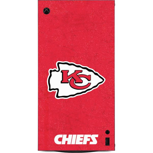 NFL Kansas City Chiefs Distressed XBox Series X Digital Edition Console Skin
