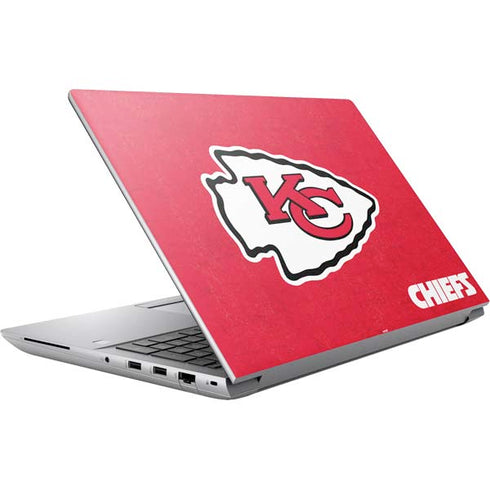 NFL Kansas City Chiefs Distressed HP ZBook Fury 16 G10 Skin