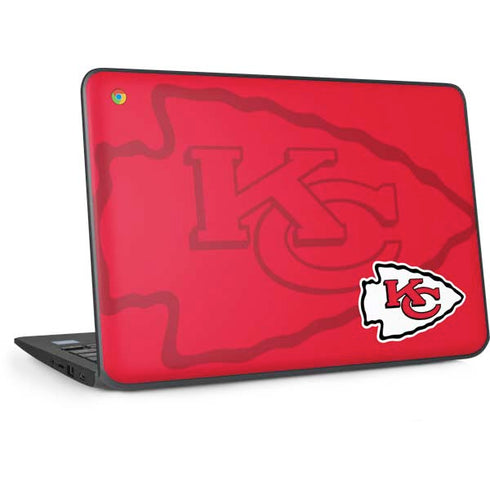 NFL Kansas City Chiefs Double Vision HP Chromebook Skin