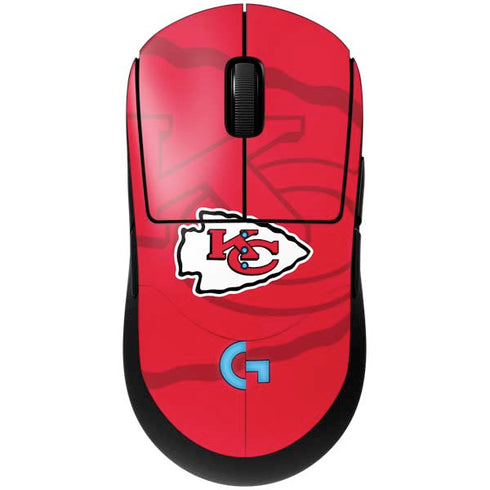 NFL Kansas City Chiefs Double Vision G Pro Wireless Gaming Mouse Skin