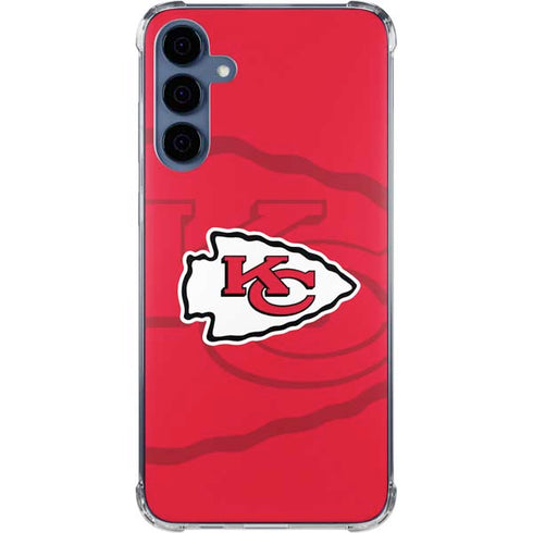 NFL Kansas City Chiefs Double Vision Galaxy A55 5G Clear Case
