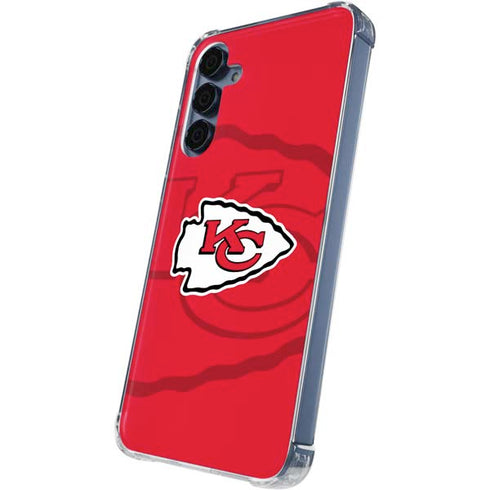 NFL Kansas City Chiefs Double Vision Galaxy A55 5G Clear Case