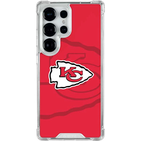 NFL Kansas City Chiefs Double Vision Galaxy S25 Ultra Clear Case