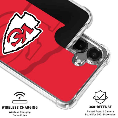 NFL Kansas City Chiefs Double Vision Galaxy S26 Plus Clear Case