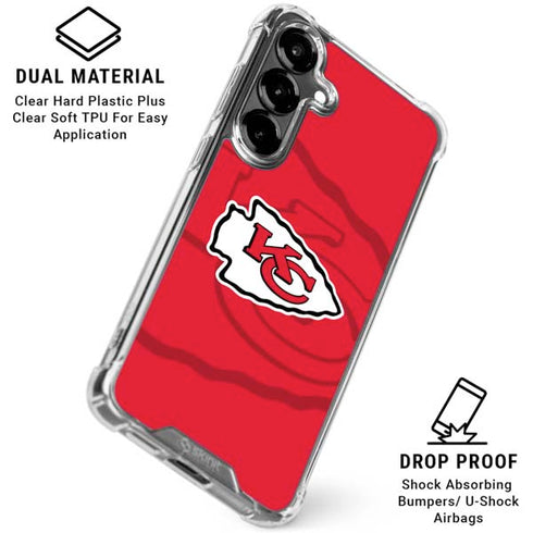 NFL Kansas City Chiefs Double Vision Galaxy S26 Plus Clear Case
