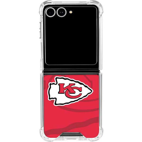 NFL Kansas City Chiefs Double Vision Galaxy Z Flip7 Clear Case
