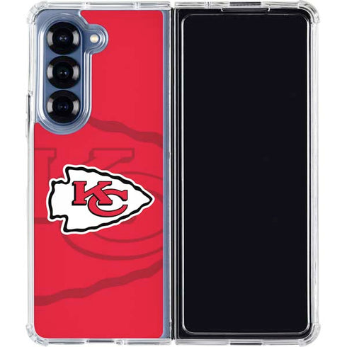 NFL Kansas City Chiefs Double Vision Galaxy Z Fold6 Clear Case