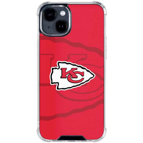 NFL Kansas City Chiefs Double Vision iPhone 15 Clear Case