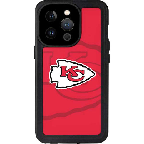 NFL Kansas City Chiefs Double Vision iPhone 15 Pro Waterproof Case