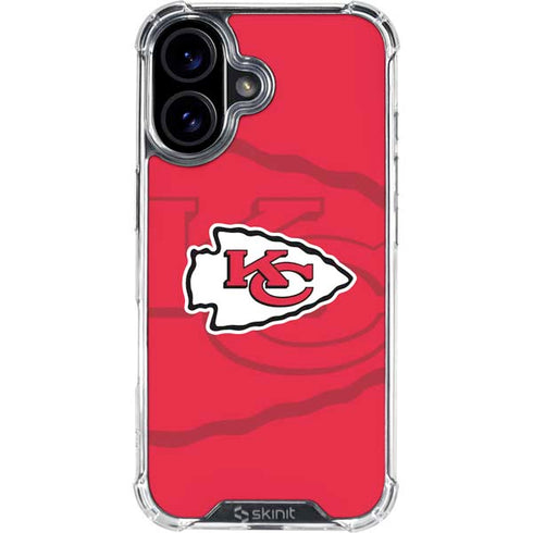 NFL Kansas City Chiefs Double Vision iPhone 16 Plus Clear Case
