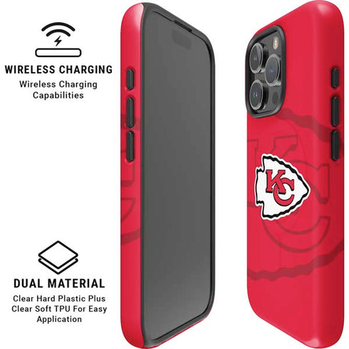 NFL Kansas City Chiefs Double Vision iPhone 16 Pro Max Magsafe Impact Case