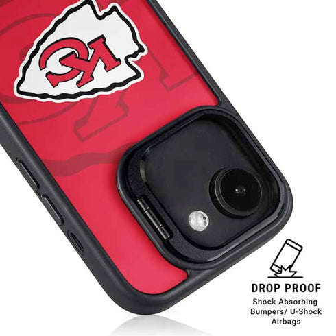 NFL Kansas City Chiefs Double Vision iPhone 16e Kickstand Case
