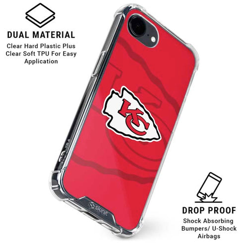 NFL Kansas City Chiefs Double Vision iPhone 16e Clear Case
