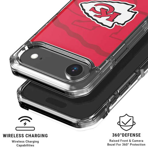 NFL Kansas City Chiefs Double Vision iPhone 17 Air Clear Case