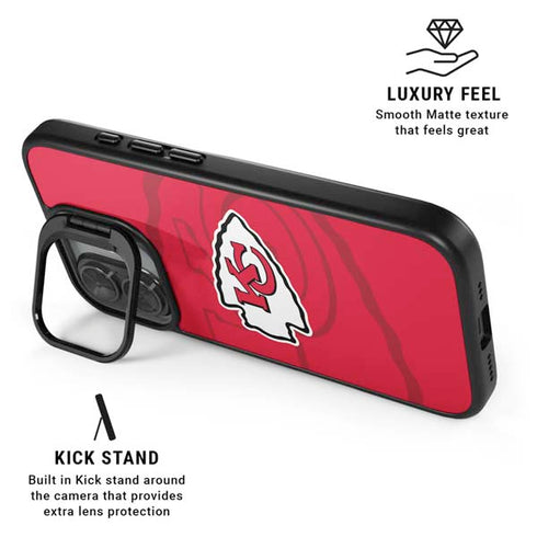 NFL Kansas City Chiefs Double Vision iPhone 17 Kickstand Case