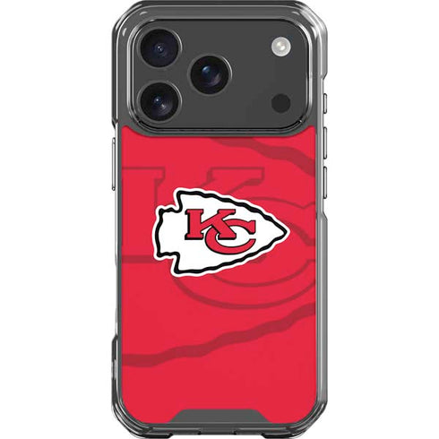 NFL Kansas City Chiefs Double Vision iPhone 17 Pro Clear Case