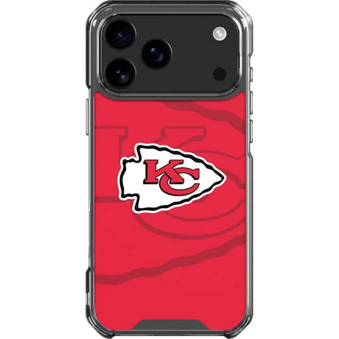 NFL Kansas City Chiefs Double Vision iPhone 17 Pro Max Clear Case