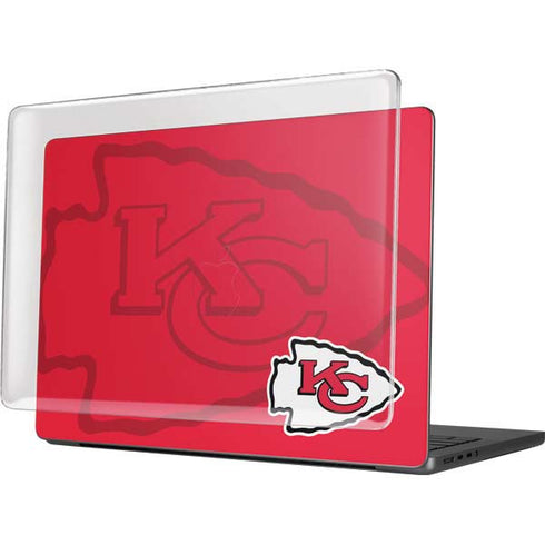 NFL Kansas City Chiefs Double Vision MacBook Pro 14in (2021-24) Case plus Skin