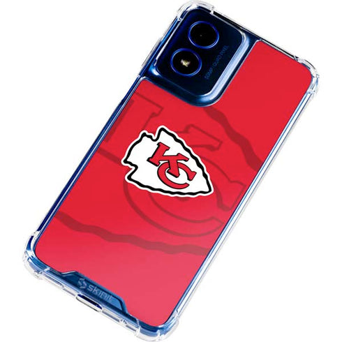 NFL Kansas City Chiefs Double Vision Moto G 5G (2024) Clear Case