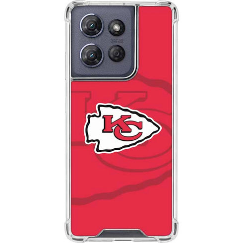 NFL Kansas City Chiefs Double Vision Moto G Play 5G (2025) Clear Case