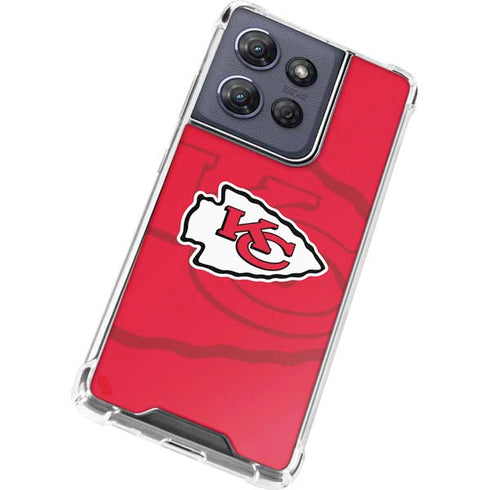 NFL Kansas City Chiefs Double Vision Moto G Power 5G (2025) Clear Case