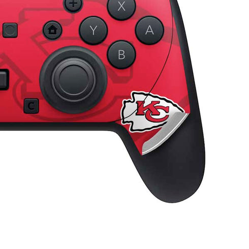 NFL Kansas City Chiefs Double Vision Nintendo Switch 2 (2025) Pro Controller Skin