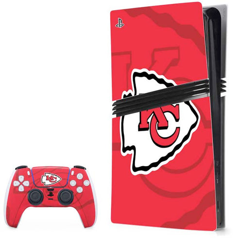 NFL Kansas City Chiefs Double Vision PS5 Pro Bundle Skin