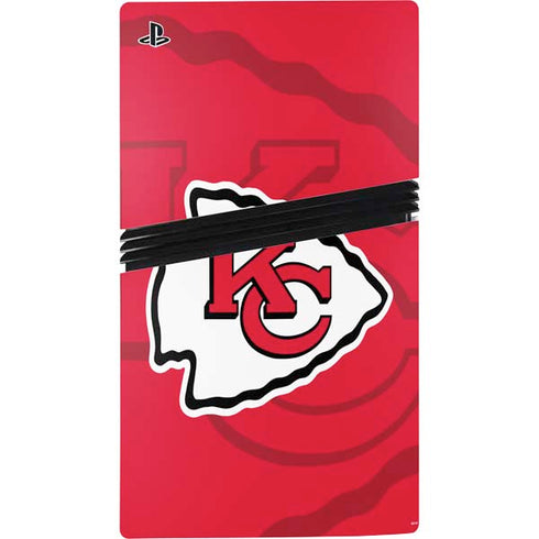 NFL Kansas City Chiefs Double Vision PS5 Pro Disk Console Skin