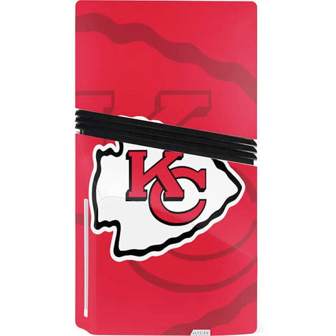 NFL Kansas City Chiefs Double Vision PS5 Pro Disk Console Skin