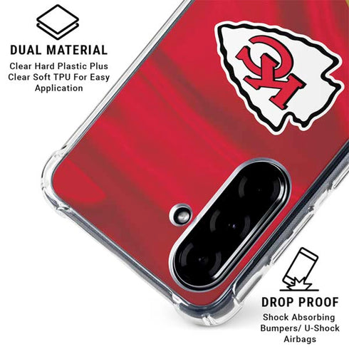 NFL Kansas City Chiefs Galaxy A36 5G Clear Case