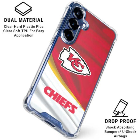 NFL Kansas City Chiefs Galaxy S25 Clear Case