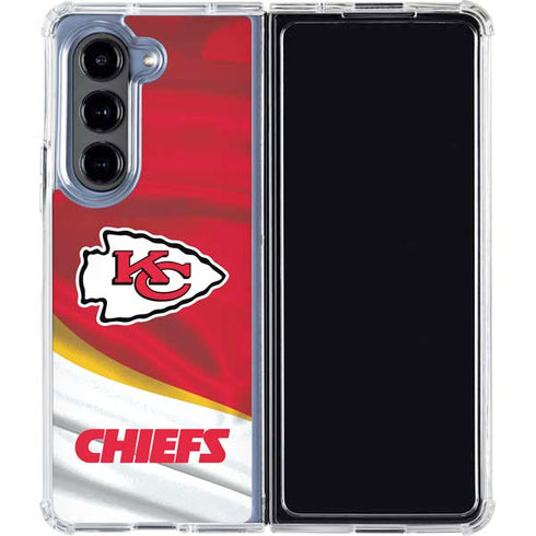 NFL Kansas City Chiefs Galaxy Z Fold5 5G Clear Case