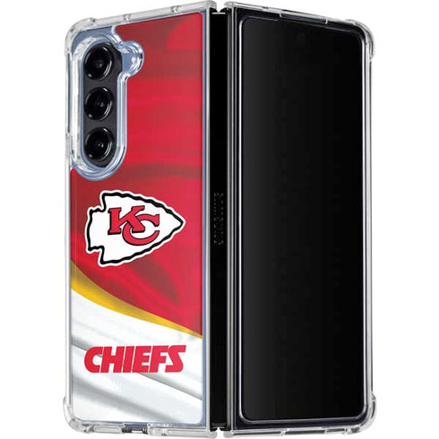 NFL Kansas City Chiefs Galaxy Z Fold5 5G Clear Case