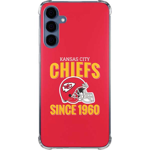 NFL Kansas City Chiefs Helmet Galaxy A55 5G Clear Case