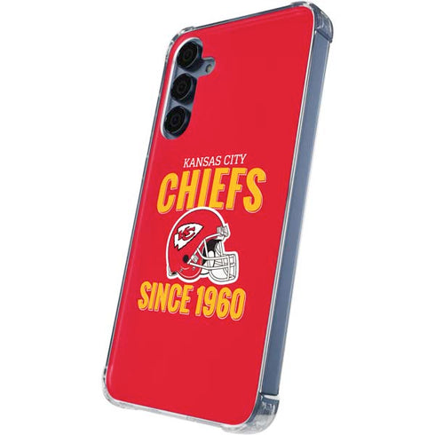 NFL Kansas City Chiefs Helmet Galaxy A55 5G Clear Case