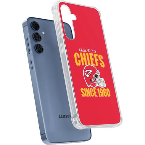 NFL Kansas City Chiefs Helmet Galaxy A55 5G Clear Case