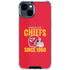 NFL Kansas City Chiefs Helmet iPhone 15 Clear Case