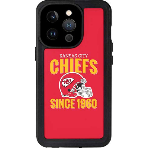 NFL Kansas City Chiefs Helmet iPhone 15 Pro Waterproof Case