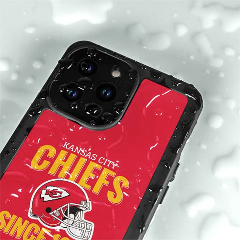 NFL Kansas City Chiefs Helmet iPhone 15 Pro Waterproof Case