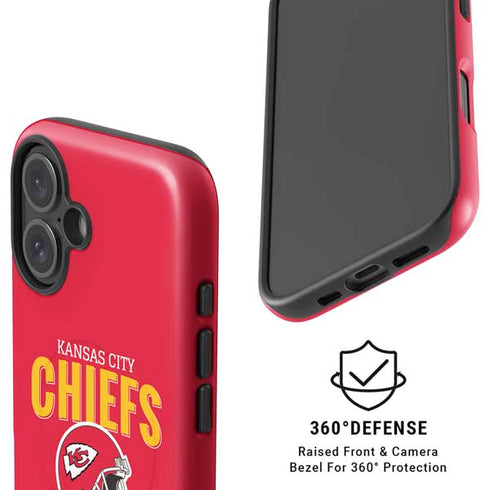 NFL Kansas City Chiefs Helmet iPhone 16 Plus Magsafe Impact Case