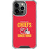 NFL Kansas City Chiefs Helmet iPhone 16 Pro Clear Case