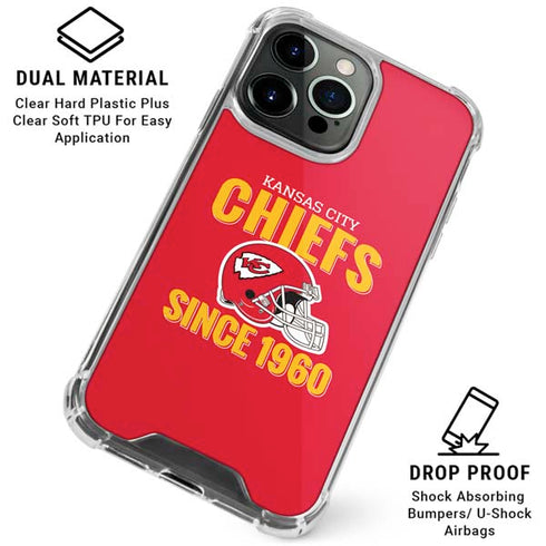 NFL Kansas City Chiefs Helmet iPhone 16 Pro Clear Case