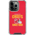NFL Kansas City Chiefs Helmet iPhone 16 Pro Max Clear Case