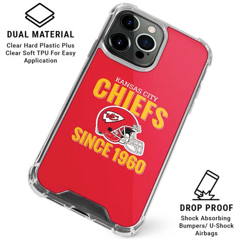 NFL Kansas City Chiefs Helmet iPhone 16 Pro Max Clear Case