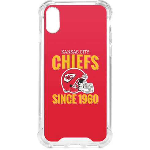 NFL Kansas City Chiefs Helmet iPhone XS Clear Case