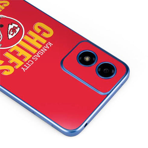NFL Kansas City Chiefs Helmet Moto G Play 4G (2024) Skin